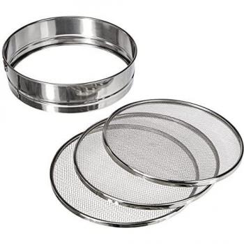 Tamis de cuisine Artame avec 3 grilles interchangeables en inox