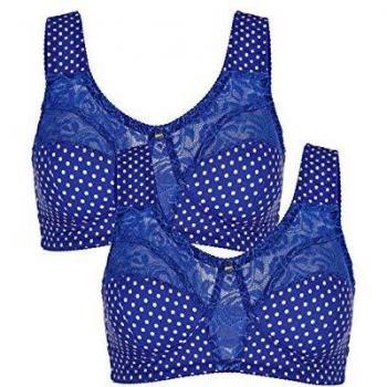 Harmony 2X Royal/Blush Damen-BH – gepunktet, bügelfrei, mit Stütze