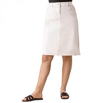 Cotton Denim Stretch Skirt