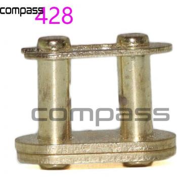 Hebilla de cadena 25H para moto dorada T8F 420 428 520 530