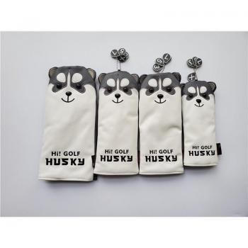 Husky Dog Golf Head Covers for Driver + Fairway + UT