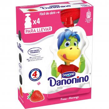 Danonino fresa en pouch 4x70 g