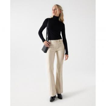 Salsa Jeans Pantalón de mujer efecto piel con bolsillos