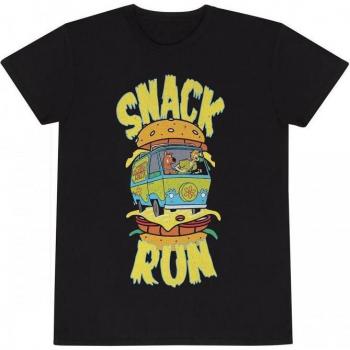 Camiseta Scooby Doo Snack Run para Adultos L Negra