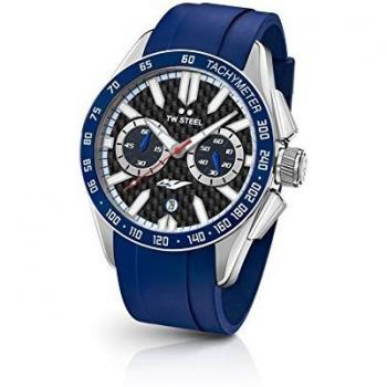 TW Steel Yamaha Racing Chronograph Watch with Blue Strap