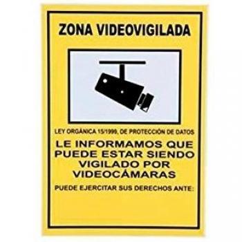 Señal de Poliestireno 297x210 mm Videovigilancia
