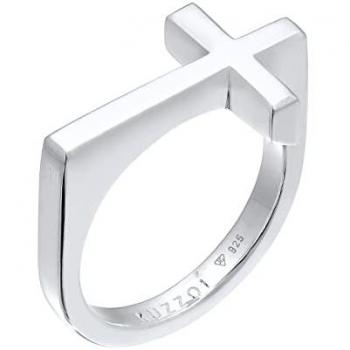 Kuzzoi Herren Cross Ring – 925 Silber, Modern Design (79,99 €)