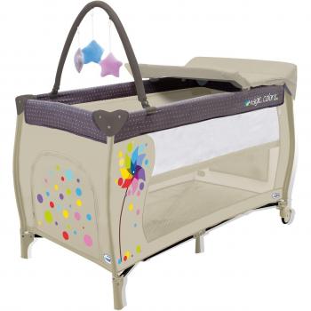 Cuna de Viaje Asalvo MIX Plus con doble altura y arco de juegos