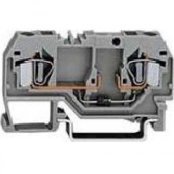 Morsetto WAGO 281-915 A Molla Diodi 6 mm Grigio 50 pz