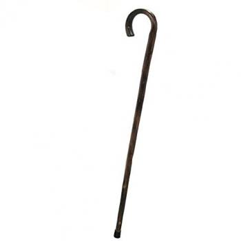 Bastone Rustico da Passeggio con Punta in Gomma 93 cm