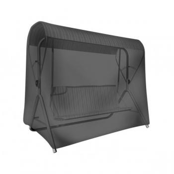 Tepro Universal Abdeckhaube für Gartenschaukel 2 Sitze, schwarz, 150x150x145 cm