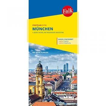 Falk Stadtplan Extra München 1:20.000 mit Ortsteilen von Dachau, Fürstenfeldbruck, Garching, Germering, Grünwald, Ismaning und Taufkirchen