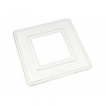 Clear Plastic Single Light Switch Surround Finger Back Plate Multipack (100 pieces)