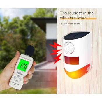 Remote Control Outdoor Solar Security Siren 120dB