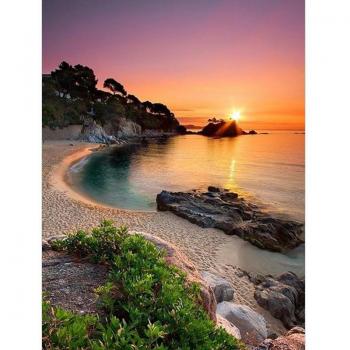 Sea Horizon Cross Stitch Diamond Design 20x30 cm