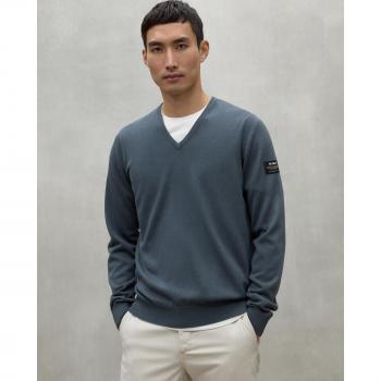 Pull Homme en Laine Recyclée Gris