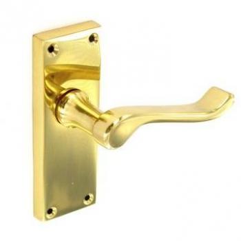 Securit 120mm Brass Latch Handles