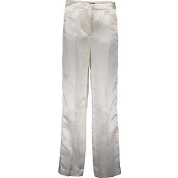 Just Cavalli White Ladies’ Straight‑Fit Pant with Logo