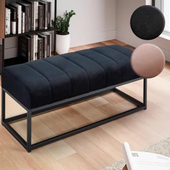 Banc Design 108 cm en Velours