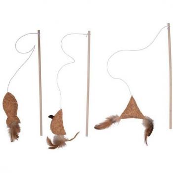 Katzen-Teaser Holzspielzeug 41cm