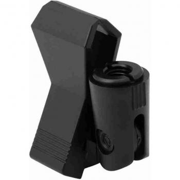 Spring Microphone Clip, Black Plastic Mic Holder