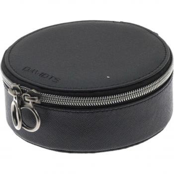 Porta‑Gioielli Zipper Nero 13,5×7 cm