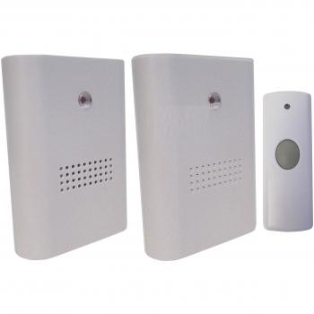 Wireless Cordless Portable Door Bell Twin Pack