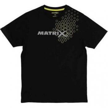 Matrix Hex Grafik T-Shirt Schwarz