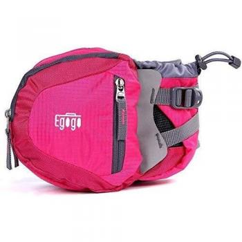 EGOGO Fanny Pack Sac de Randonnée avec Porte-Bouteille S2209 (Rose)
