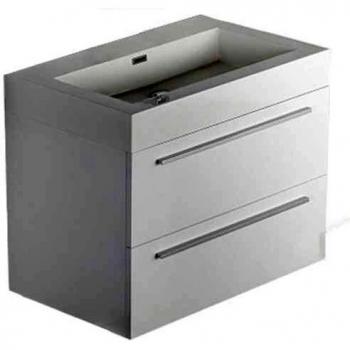 Conjunto de muebles de baño T730 blanco con lavabo encastrado