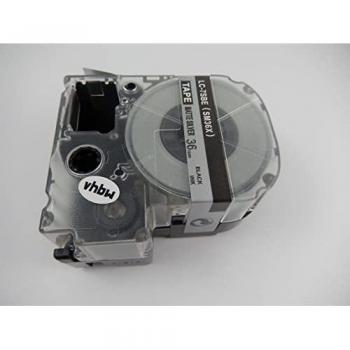 Cassetta Etichettatrice VHBW Compatibile Epson LC-7SBE 36mm Nero Su Argentato
