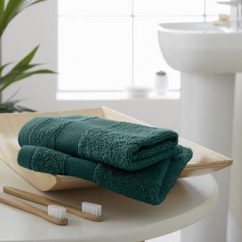 Lansfield Green Defense Cotton Towels – Dark Green