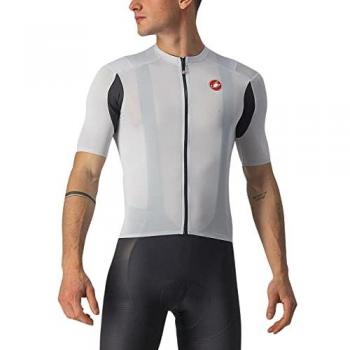 Castelli Superleggera 2 Chemise Cycliste Manches Courtes Gris Rouge M