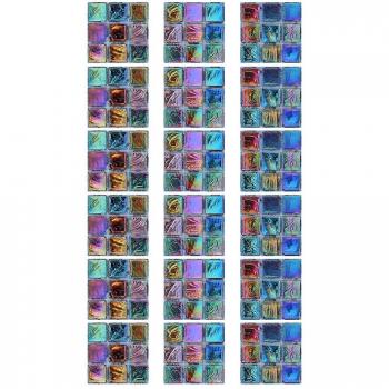 Adhesivo Decorativo de Azulejo Mosaico en Gris para Paredes de Cocina y Baño (18 Piezas)