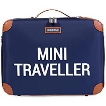 Valigia per bambini Childhome Mini Traveller Blu Bianco