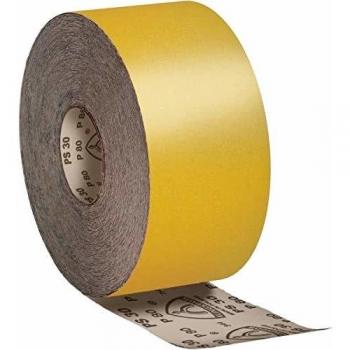 Rollo de papel de lija Klingspor PS30D 115mm gr.120 (50mb) para laca / color / corindón de relleno