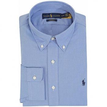 Blue Stretch Poplin Polo XL – R.L