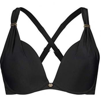 Bikini haut avec armatures préformées, modèle Sunset Dreams Bonnet E+, couleur noir, volume 85 ml