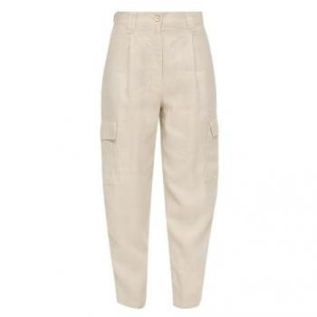 S.Oliver Damenhose aus Leinen mit Cargotaschen