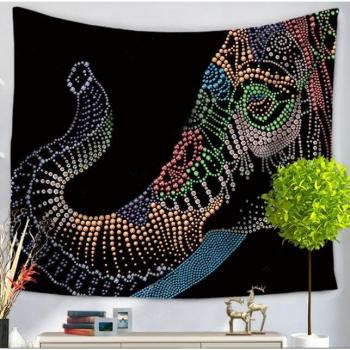 250G Elephant Print Tapestry Beach Towel