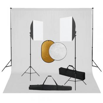 Set Fotografico Professionale con Luci e Fondale