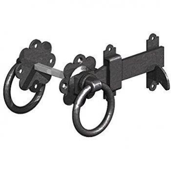 GateMate Ring Gate Latch 150mm Epoxy Black
