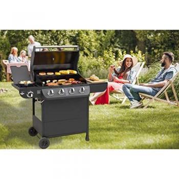 El Fuego Gasgrill Columbus 4+1, BxTxH: 130x58,5x107,5 cm