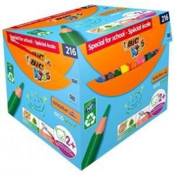 Crayons BIC Kids Evolution – 216 teintes, forme triangulaire