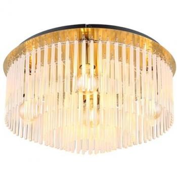 Lampada sospensione Globo Gorley Ø 50 cm Oro/Vetro E27