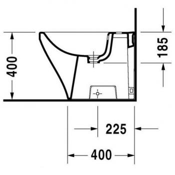 Bidé Pared Duravit Durastyle 1 Orificio Blanco