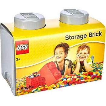Contenitore 2 mattoncini LEGO® grigio chiaro
