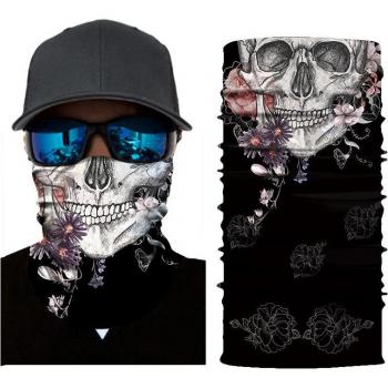 Seamless Skull Pattern Cycling Scarf