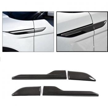 4Pcs Car ABS Carbon Fiber Side Air Vent Outlet Trim for Range Rover Evoque
