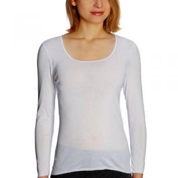 Schiesser Damen Spenzer 1/1 Arm Unterhemd, Weiß